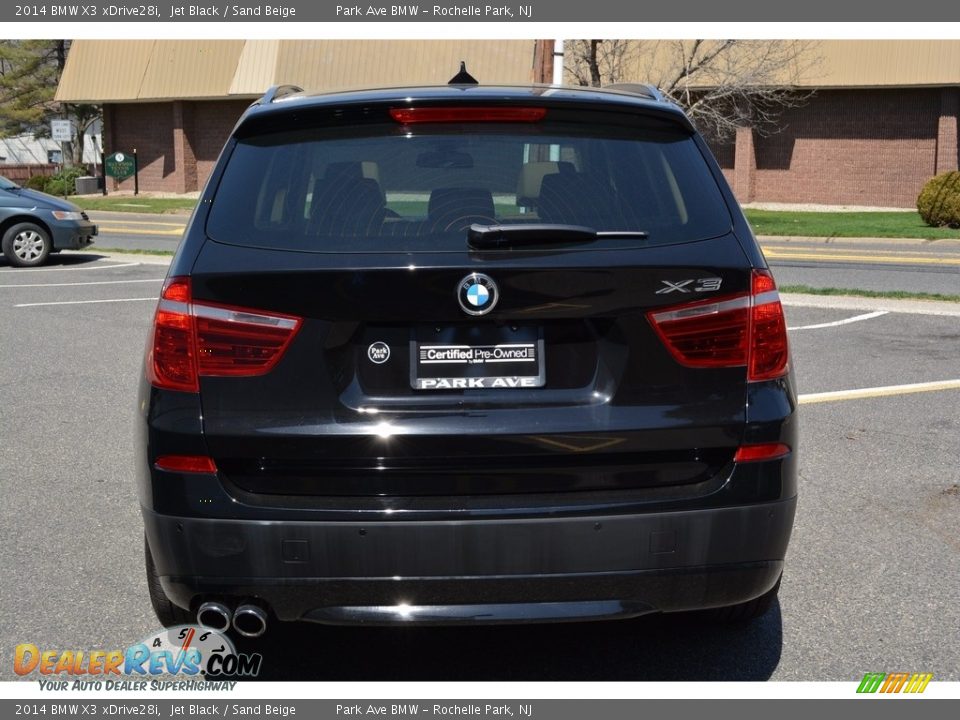 2014 BMW X3 xDrive28i Jet Black / Sand Beige Photo #4