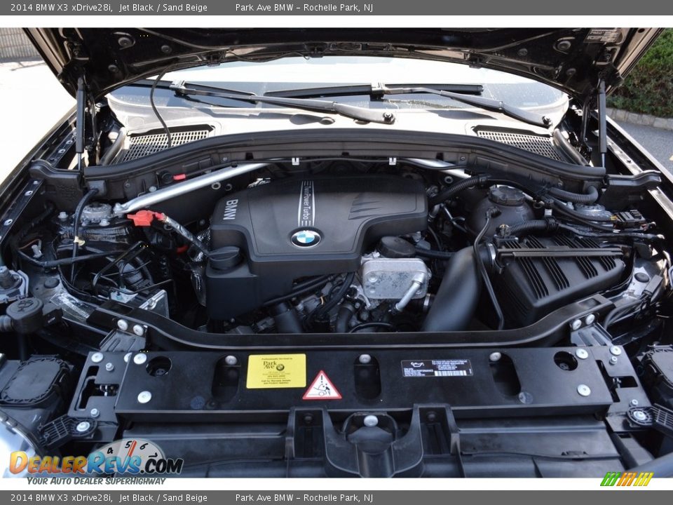 2014 BMW X3 xDrive28i Jet Black / Sand Beige Photo #30