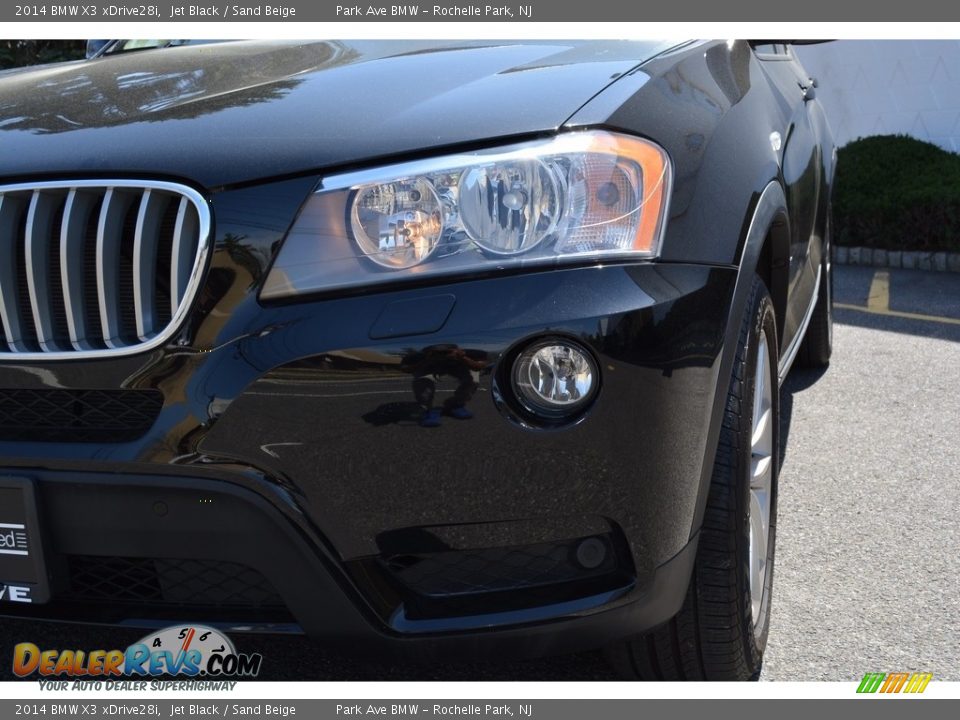 2014 BMW X3 xDrive28i Jet Black / Sand Beige Photo #31