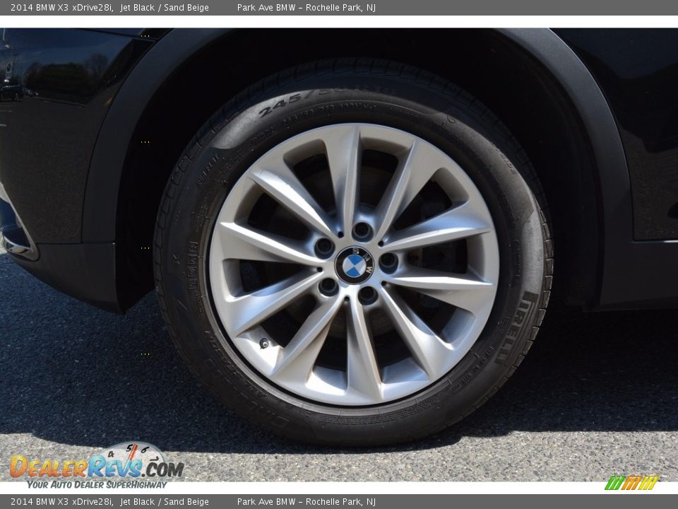 2014 BMW X3 xDrive28i Jet Black / Sand Beige Photo #32