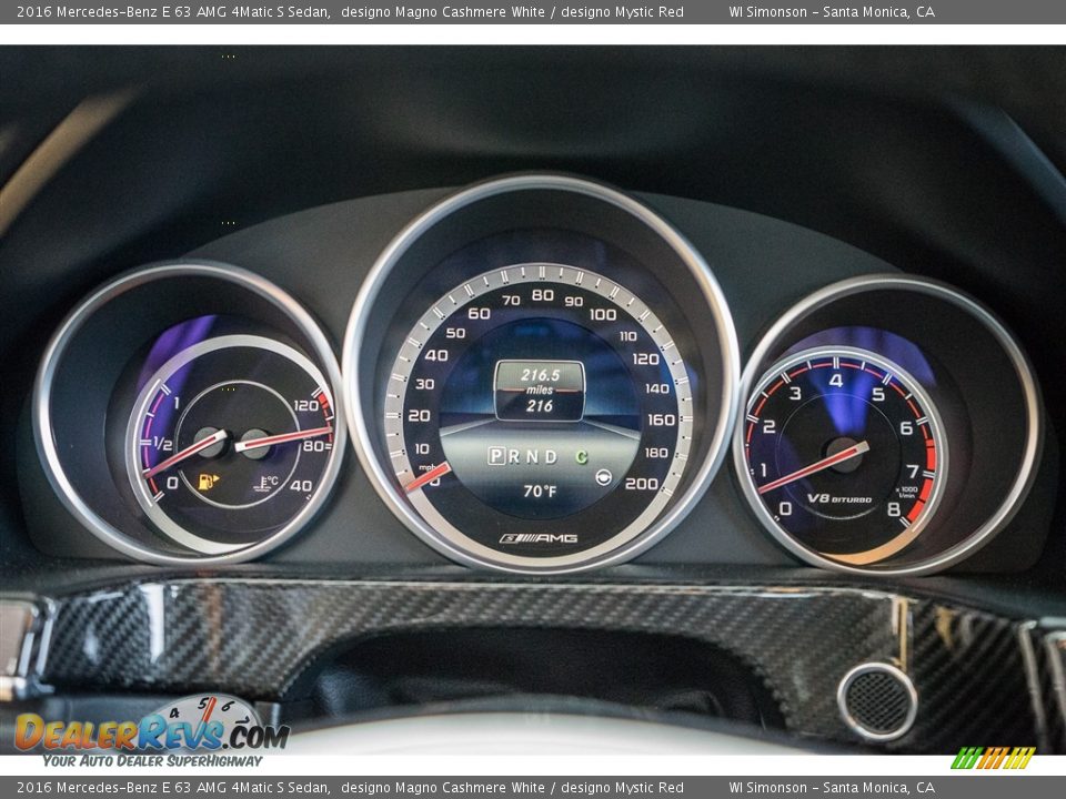 2016 Mercedes-Benz E 63 AMG 4Matic S Sedan Gauges Photo #7