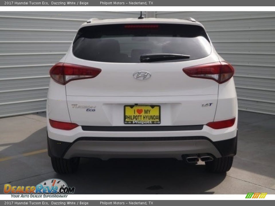 2017 Hyundai Tucson Eco Dazzling White / Beige Photo #4