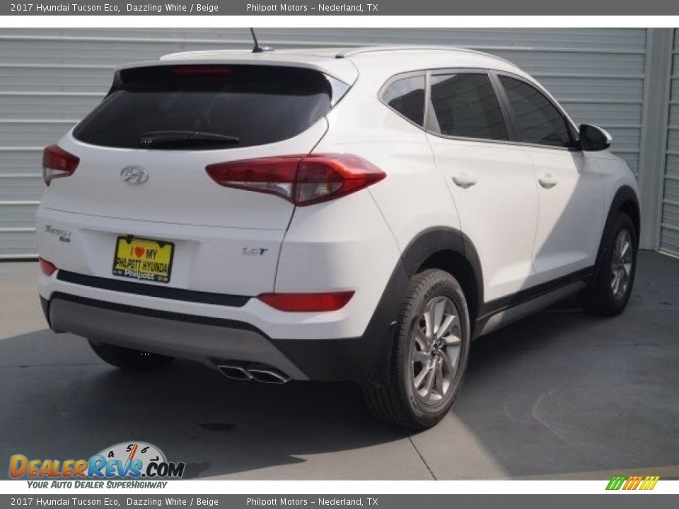 2017 Hyundai Tucson Eco Dazzling White / Beige Photo #5
