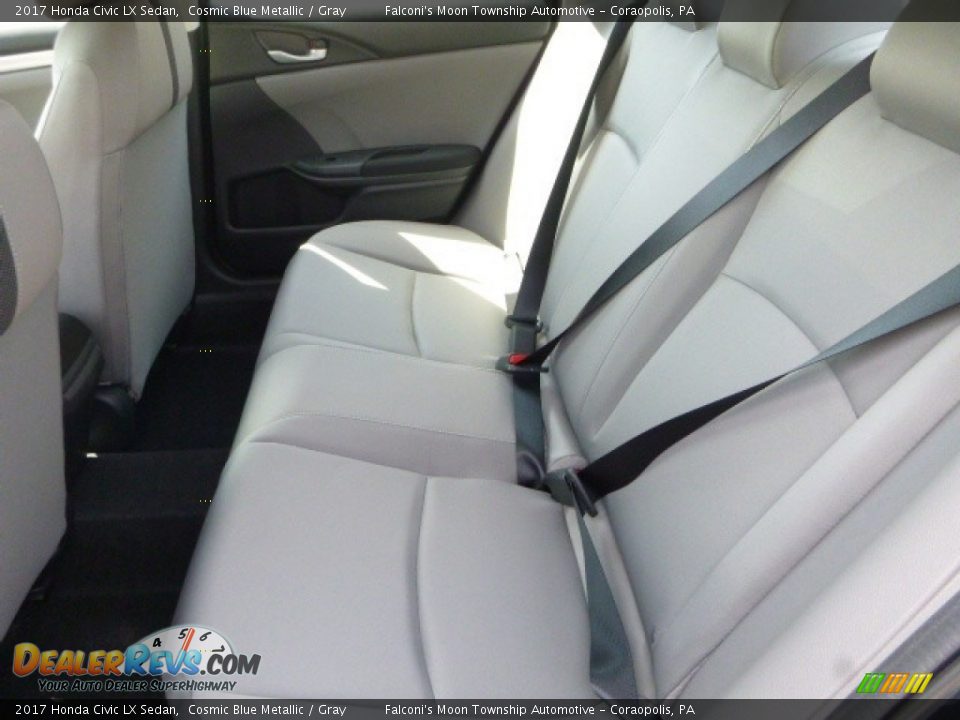 2017 Honda Civic LX Sedan Cosmic Blue Metallic / Gray Photo #10