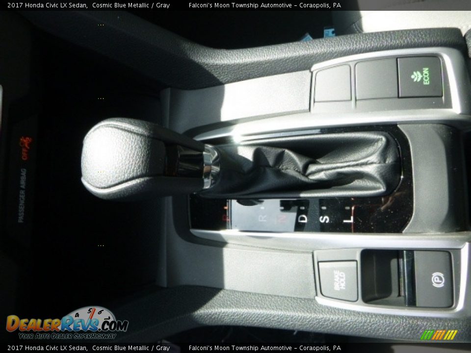 2017 Honda Civic LX Sedan Cosmic Blue Metallic / Gray Photo #13