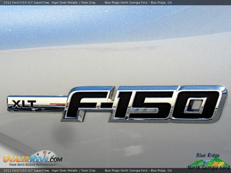 2011 Ford F150 XLT SuperCrew Ingot Silver Metallic / Steel Gray Photo #35