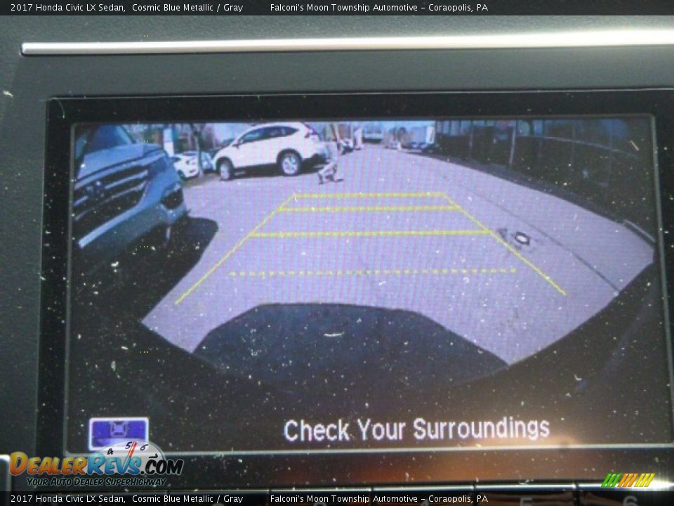 2017 Honda Civic LX Sedan Cosmic Blue Metallic / Gray Photo #15