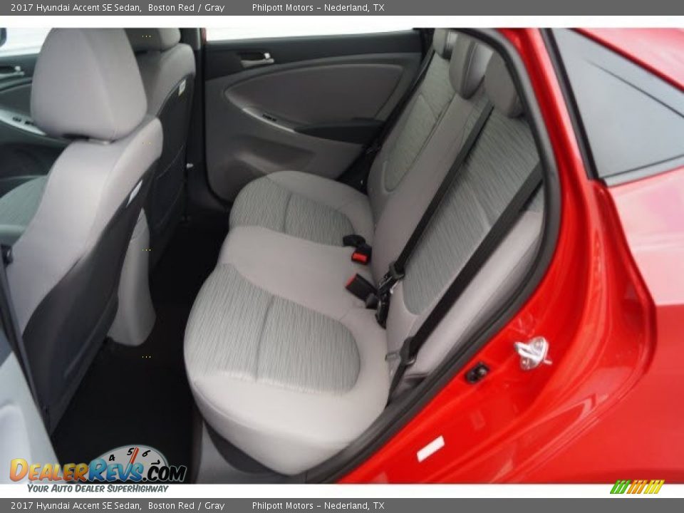 2017 Hyundai Accent SE Sedan Boston Red / Gray Photo #9