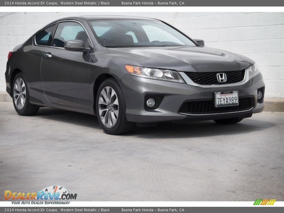 2014 Honda Accord EX Coupe Modern Steel Metallic / Black Photo #1