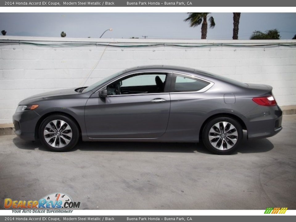 2014 Honda Accord EX Coupe Modern Steel Metallic / Black Photo #8