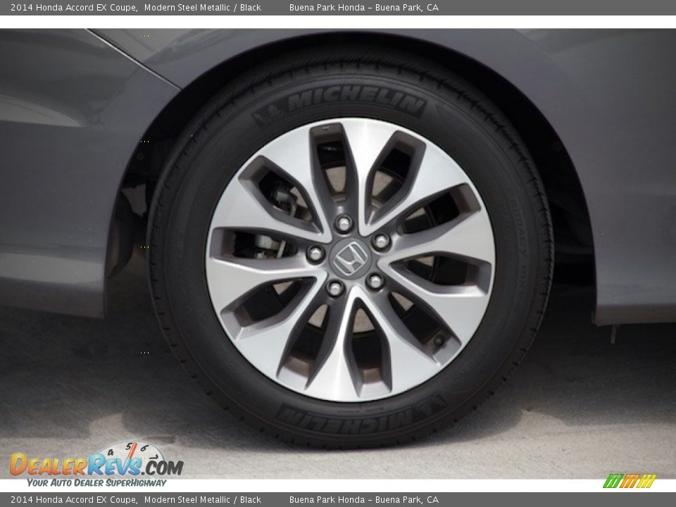 2014 Honda Accord EX Coupe Modern Steel Metallic / Black Photo #27