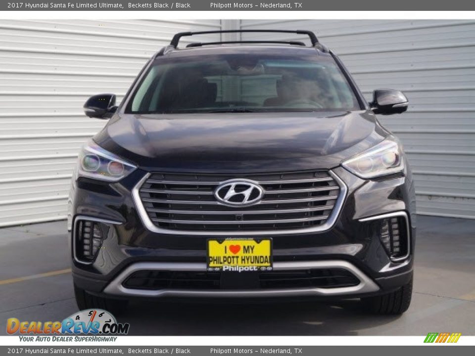 2017 Hyundai Santa Fe Limited Ultimate Becketts Black / Black Photo #2