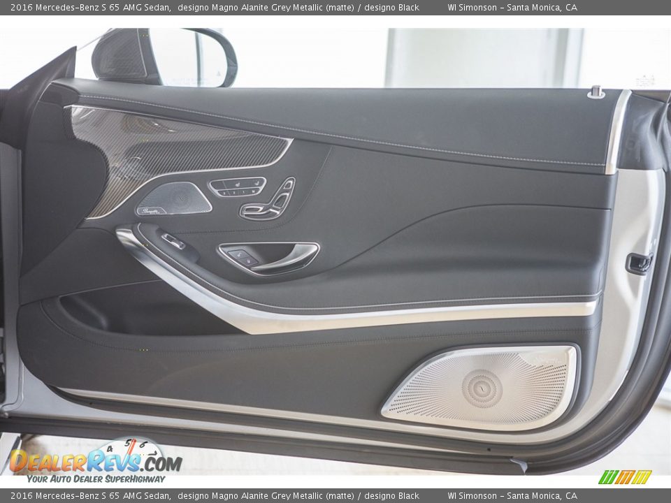 2016 Mercedes-Benz S 65 AMG Sedan designo Magno Alanite Grey Metallic (matte) / designo Black Photo #21