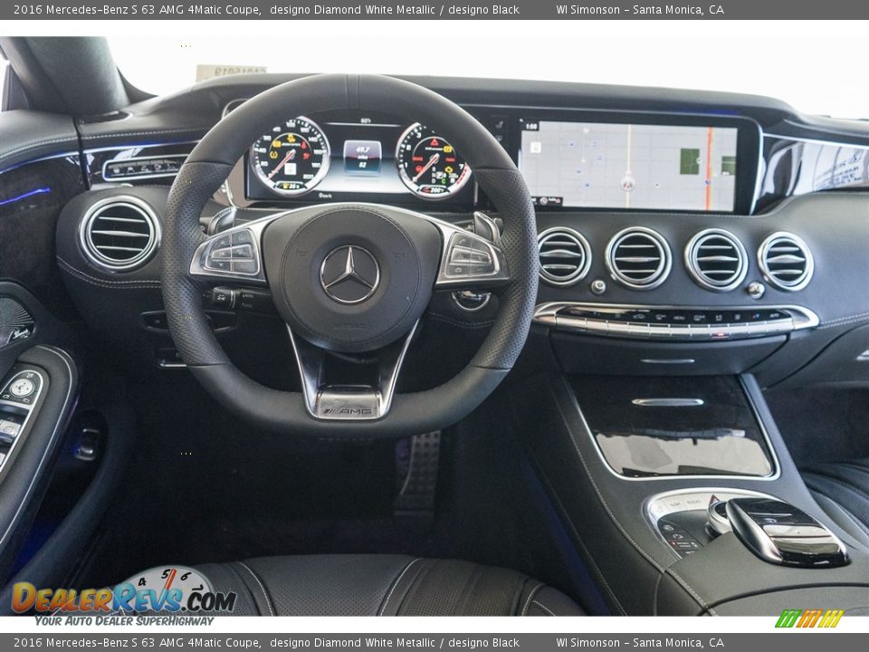 2016 Mercedes-Benz S 63 AMG 4Matic Coupe designo Diamond White Metallic / designo Black Photo #4