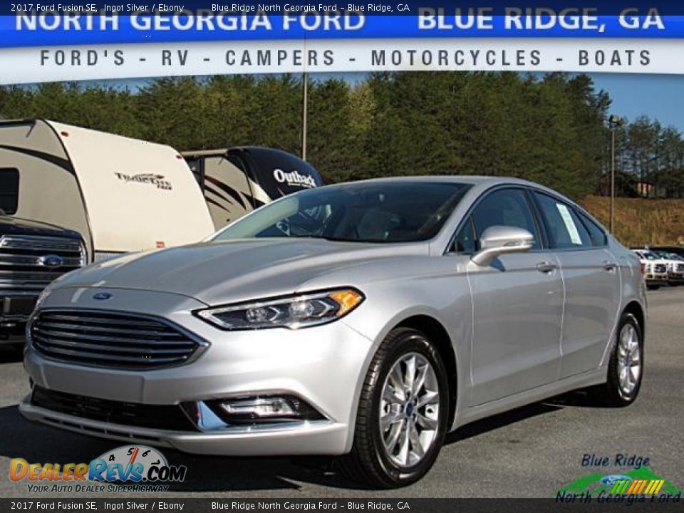 2017 Ford Fusion SE Ingot Silver / Ebony Photo #1