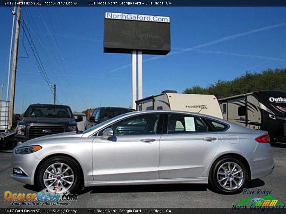 2017 Ford Fusion SE Ingot Silver / Ebony Photo #2