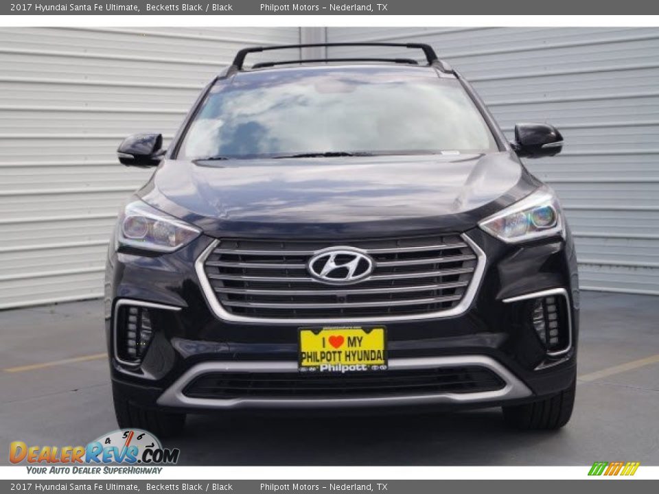 2017 Hyundai Santa Fe Ultimate Becketts Black / Black Photo #2