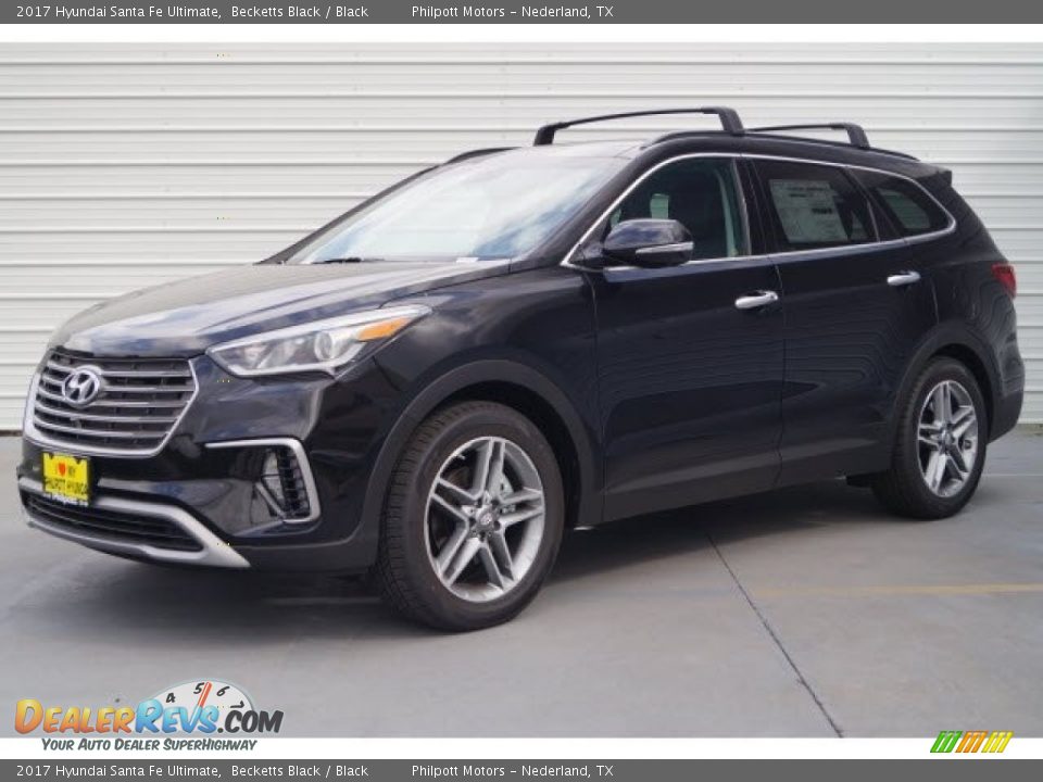 2017 Hyundai Santa Fe Ultimate Becketts Black / Black Photo #3