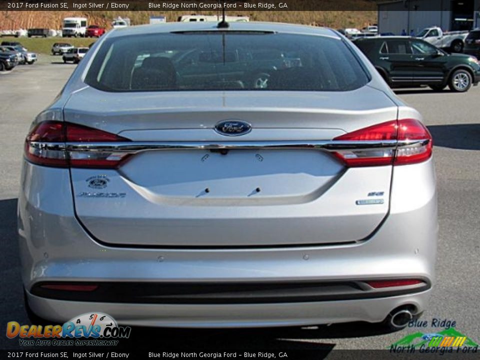 2017 Ford Fusion SE Ingot Silver / Ebony Photo #4
