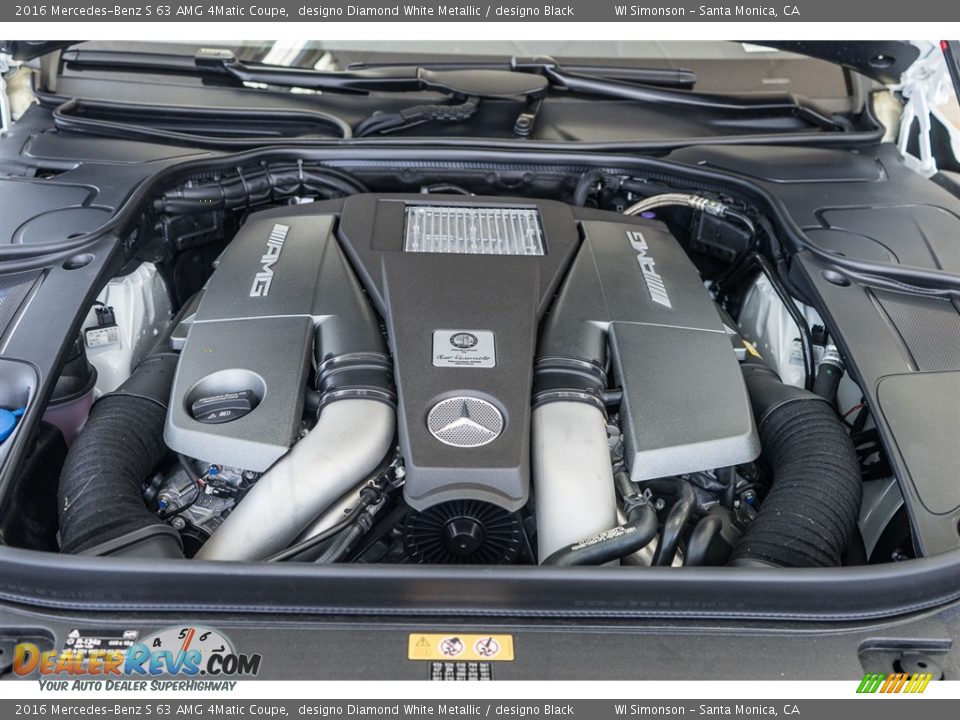 2016 Mercedes-Benz S 63 AMG 4Matic Coupe designo Diamond White Metallic / designo Black Photo #9