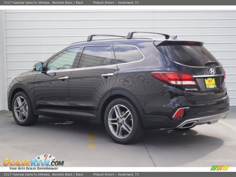 2017 Hyundai Santa Fe Ultimate Becketts Black / Black Photo #4