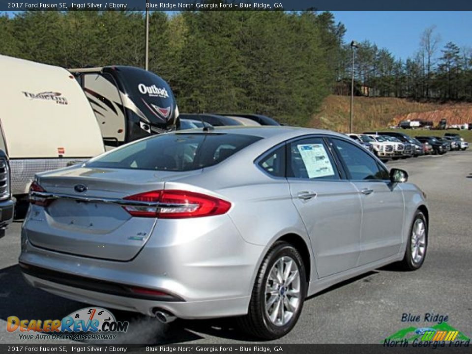 2017 Ford Fusion SE Ingot Silver / Ebony Photo #5
