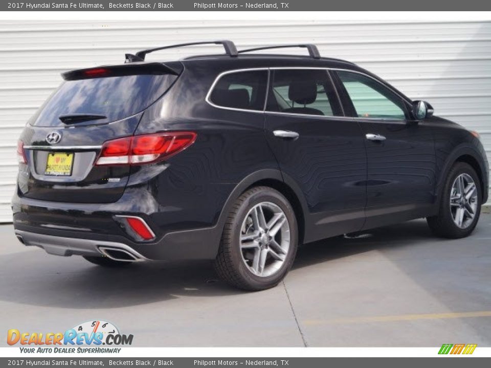 2017 Hyundai Santa Fe Ultimate Becketts Black / Black Photo #6