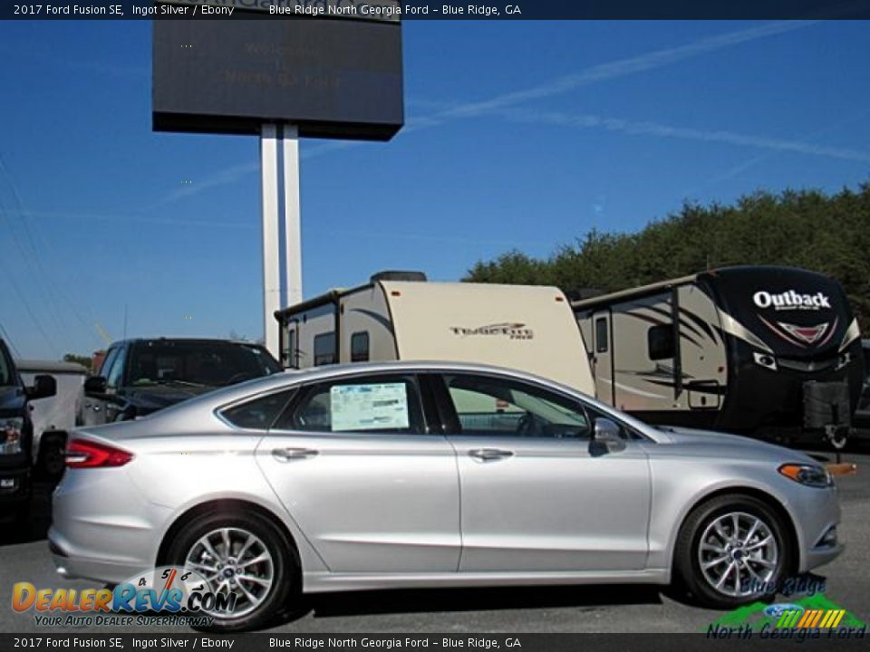 2017 Ford Fusion SE Ingot Silver / Ebony Photo #6