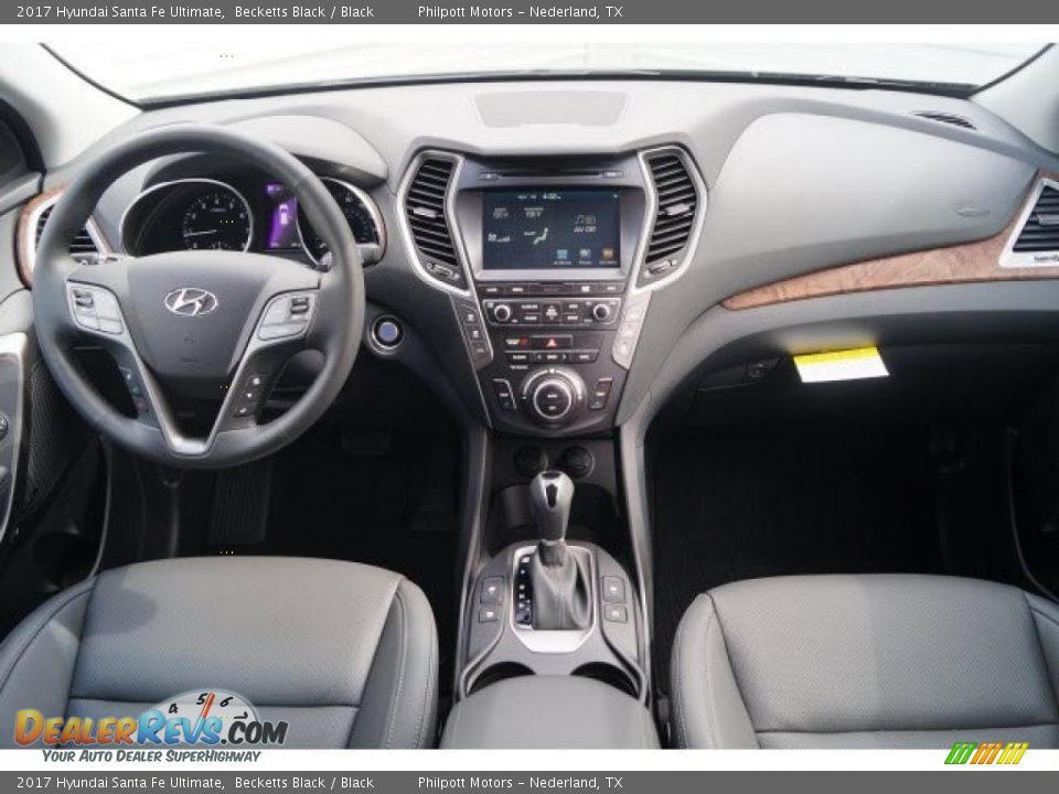 2017 Hyundai Santa Fe Ultimate Becketts Black / Black Photo #7