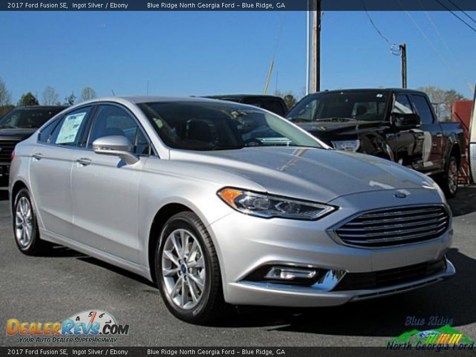2017 Ford Fusion SE Ingot Silver / Ebony Photo #7
