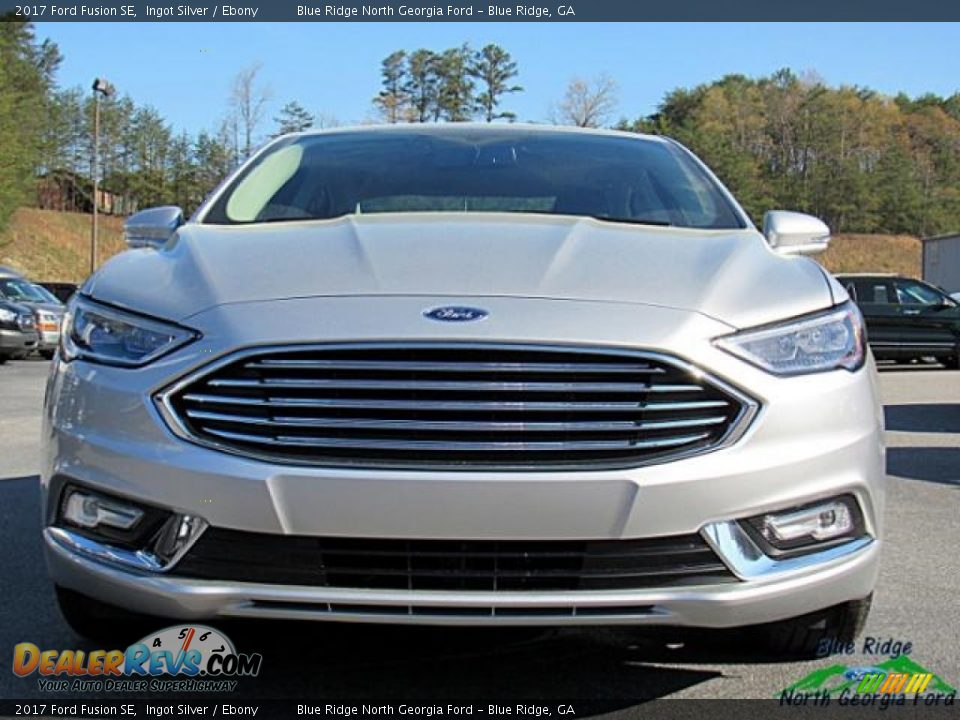 2017 Ford Fusion SE Ingot Silver / Ebony Photo #8