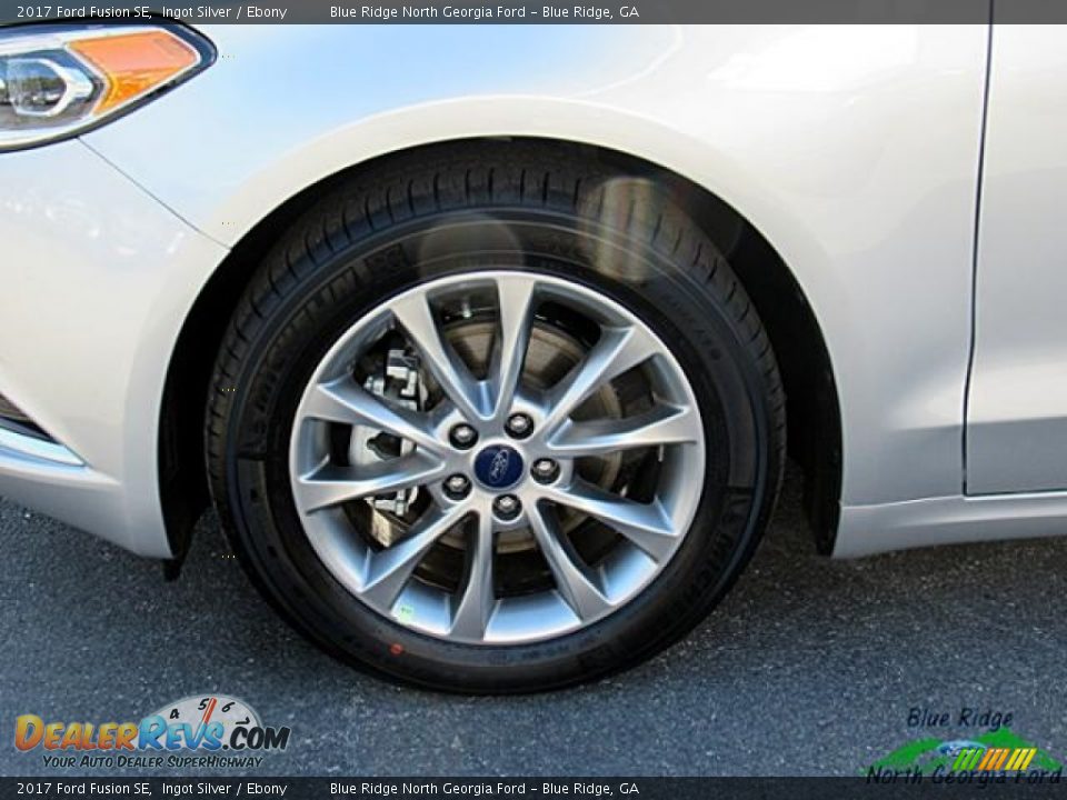 2017 Ford Fusion SE Ingot Silver / Ebony Photo #9