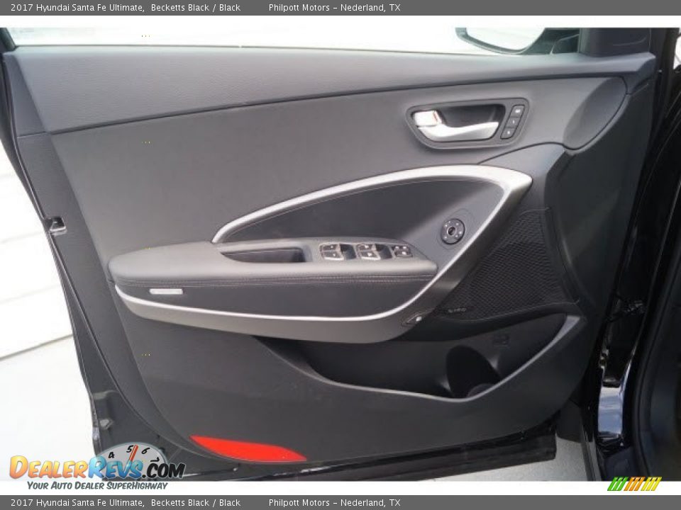 2017 Hyundai Santa Fe Ultimate Becketts Black / Black Photo #10