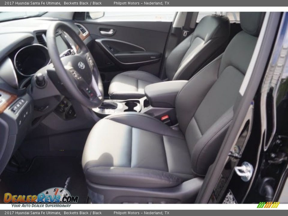 2017 Hyundai Santa Fe Ultimate Becketts Black / Black Photo #11