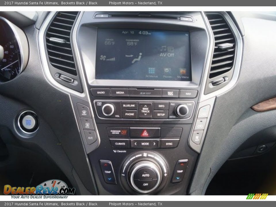 2017 Hyundai Santa Fe Ultimate Becketts Black / Black Photo #13