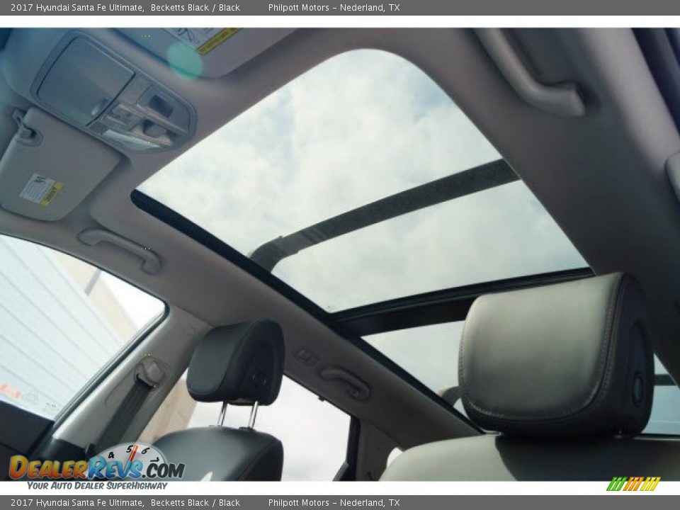 2017 Hyundai Santa Fe Ultimate Becketts Black / Black Photo #15