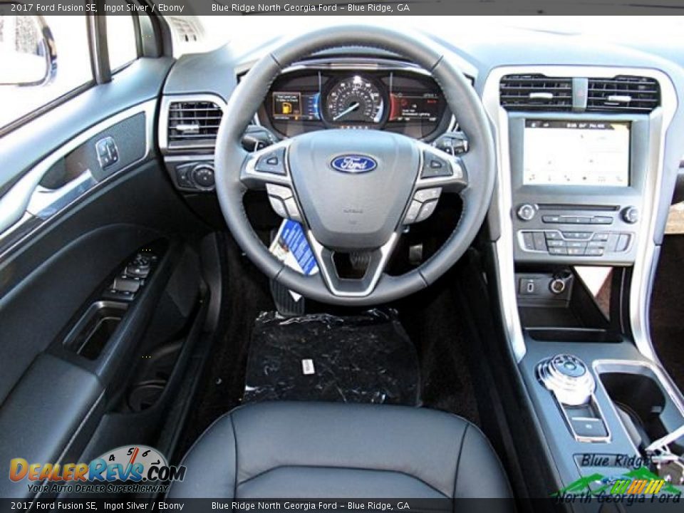 2017 Ford Fusion SE Ingot Silver / Ebony Photo #15