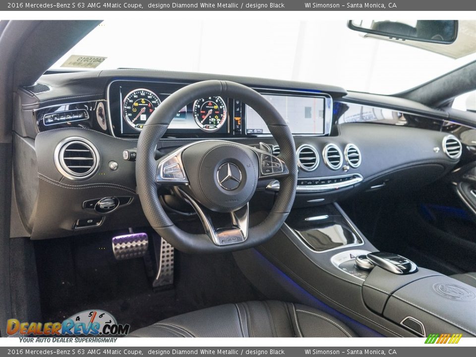 2016 Mercedes-Benz S 63 AMG 4Matic Coupe designo Diamond White Metallic / designo Black Photo #18