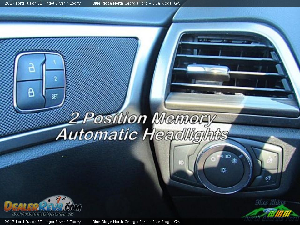 2017 Ford Fusion SE Ingot Silver / Ebony Photo #25