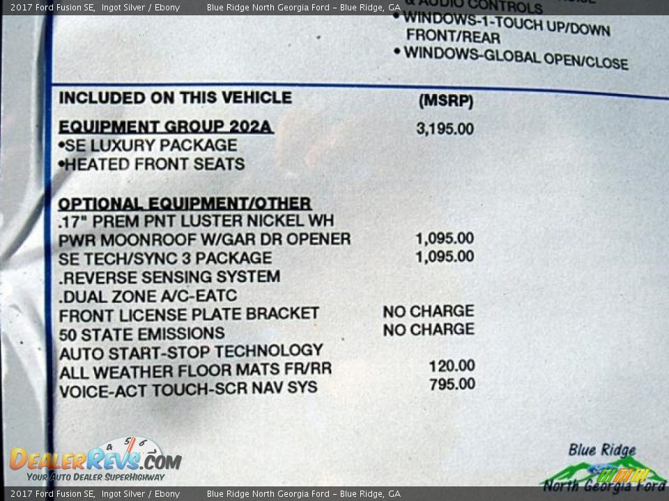 2017 Ford Fusion SE Ingot Silver / Ebony Photo #27