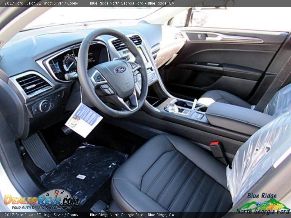 2017 Ford Fusion SE Ingot Silver / Ebony Photo #29