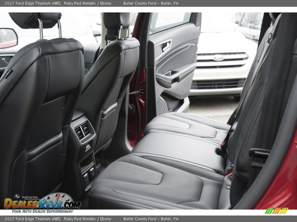 2017 Ford Edge Titanium AWD Ruby Red Metallic / Ebony Photo #11