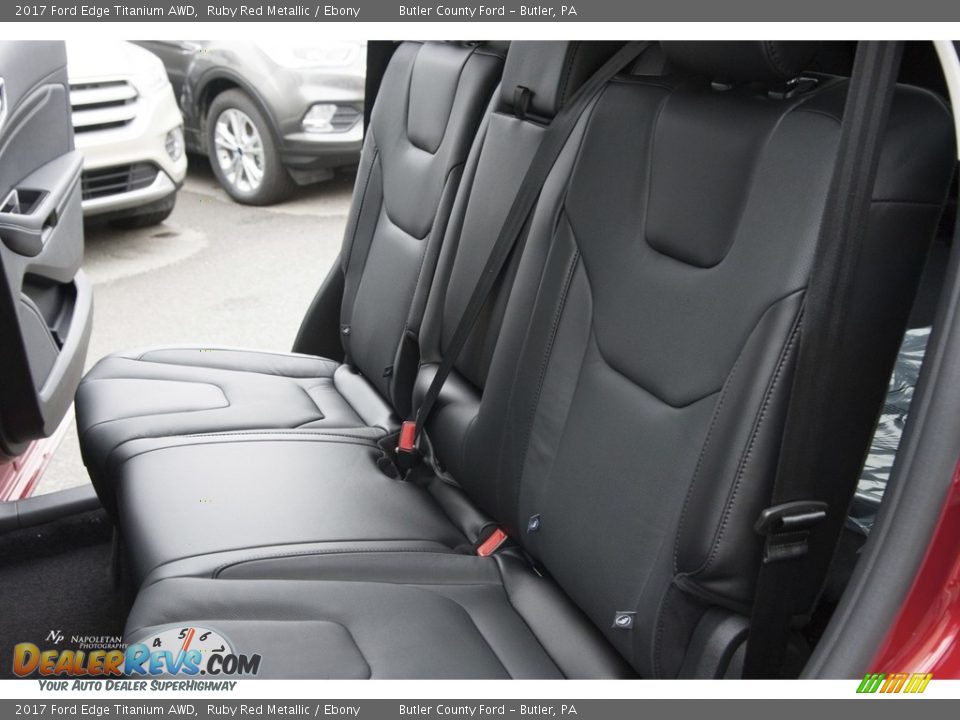 2017 Ford Edge Titanium AWD Ruby Red Metallic / Ebony Photo #12