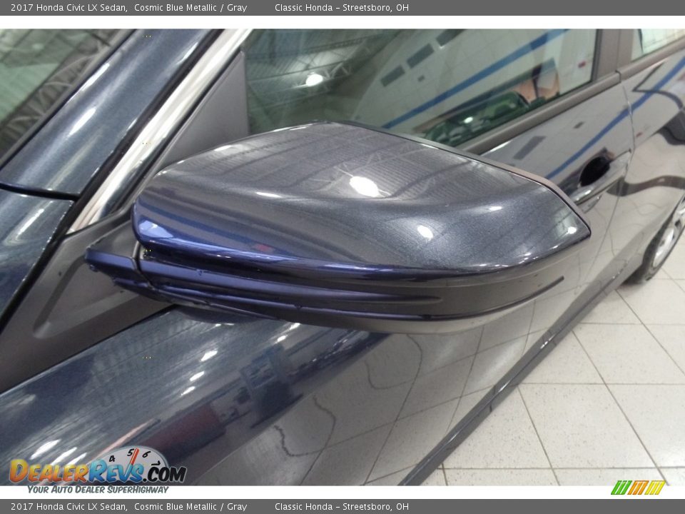 2017 Honda Civic LX Sedan Cosmic Blue Metallic / Gray Photo #7