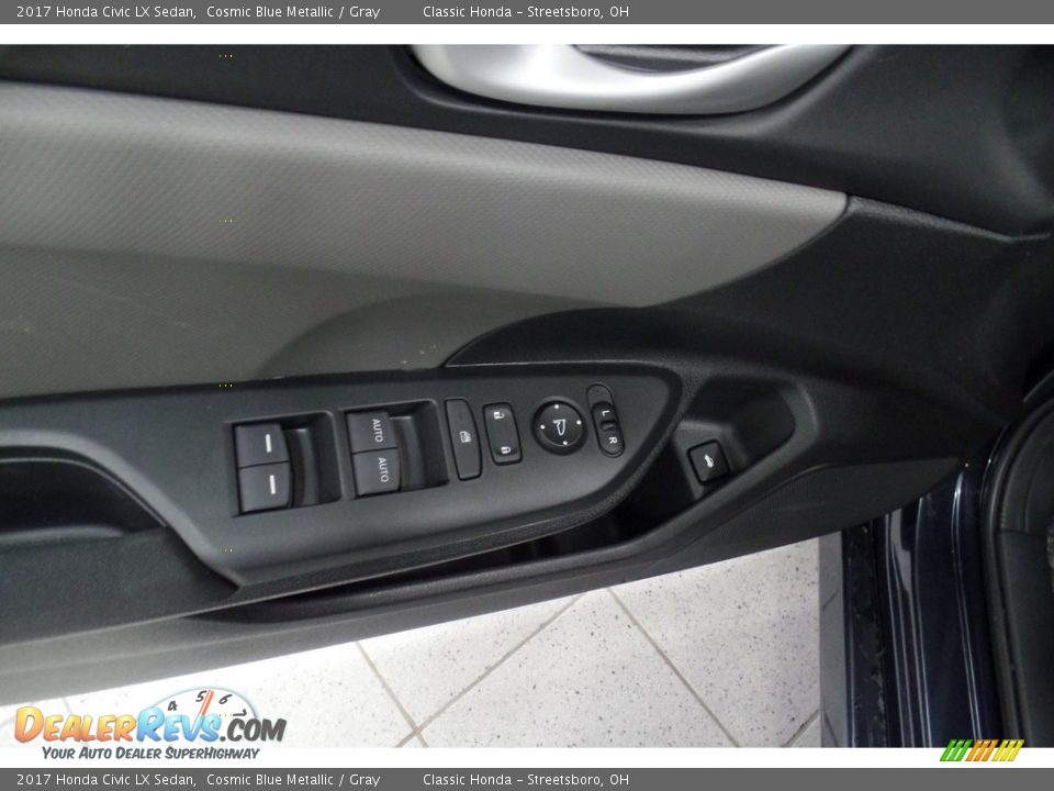 2017 Honda Civic LX Sedan Cosmic Blue Metallic / Gray Photo #12