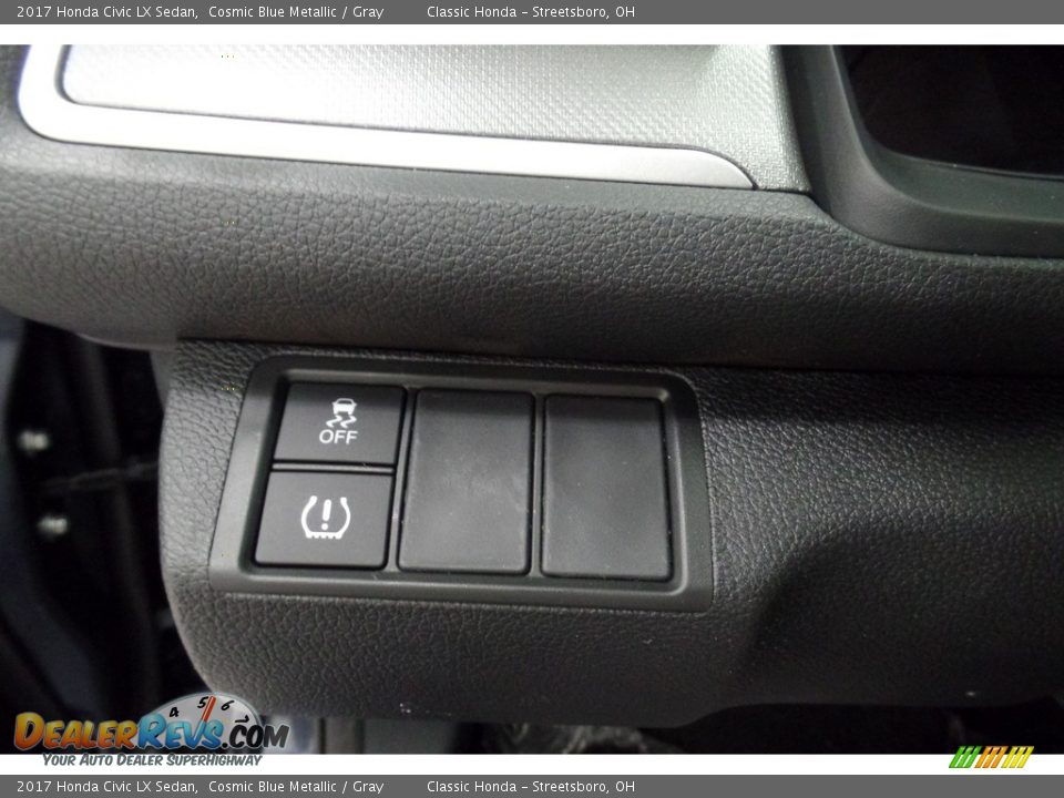 2017 Honda Civic LX Sedan Cosmic Blue Metallic / Gray Photo #15