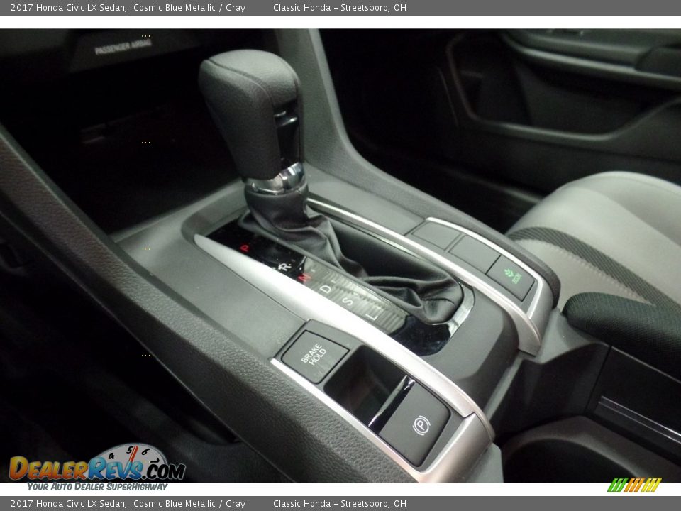 2017 Honda Civic LX Sedan Cosmic Blue Metallic / Gray Photo #16