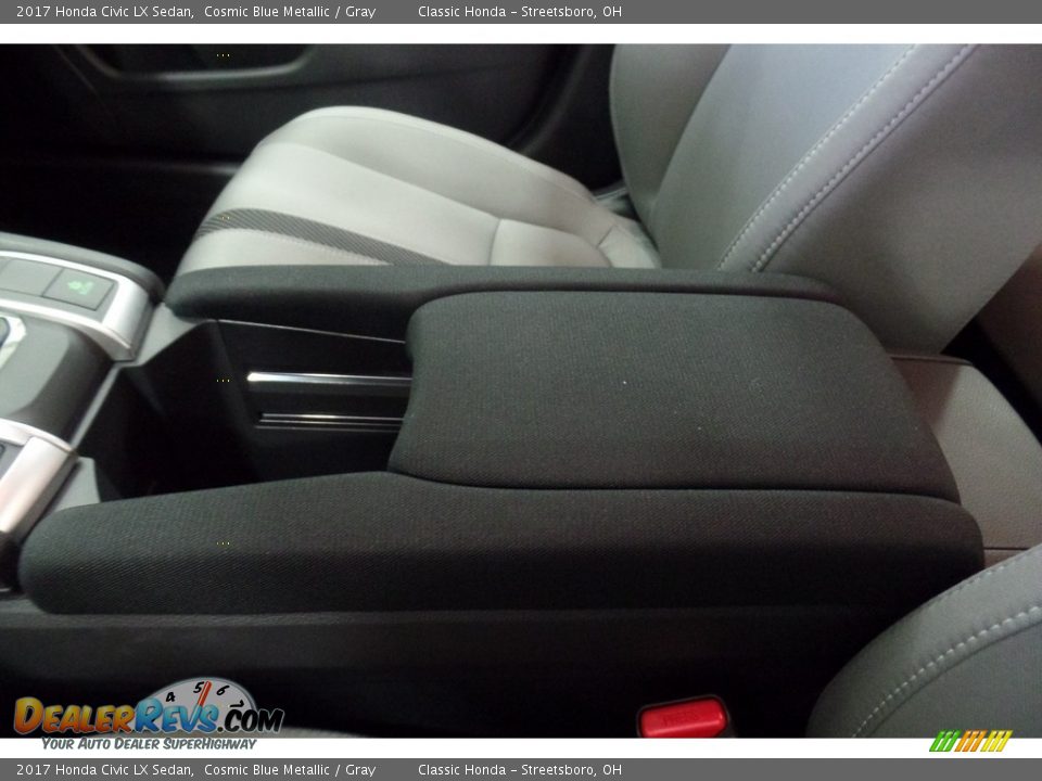 2017 Honda Civic LX Sedan Cosmic Blue Metallic / Gray Photo #18