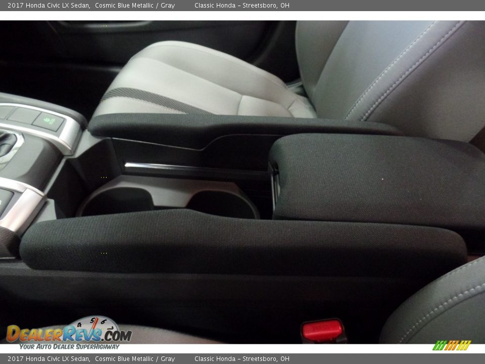 2017 Honda Civic LX Sedan Cosmic Blue Metallic / Gray Photo #19
