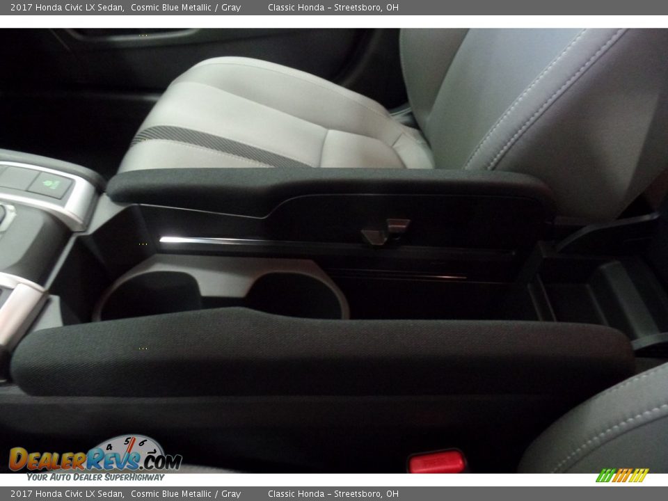 2017 Honda Civic LX Sedan Cosmic Blue Metallic / Gray Photo #20